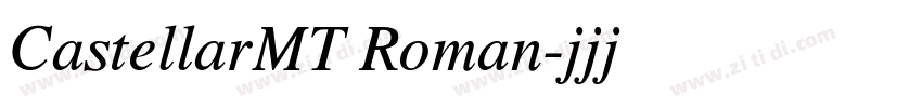 CastellarMT Roman字体转换